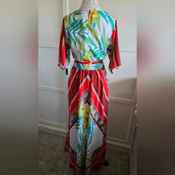 New York & Co Maxi Colorful Dress Size MEDIUM - Picture 6 of 11